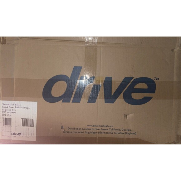 Drive Medical 12011KD-1 Tub Transfer Bench for Bathtub with Adjustable Backrest - Picture 1 of 2